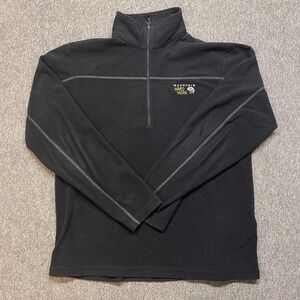 Mountain Hardwear Black Fleece 1/4 Zip Pullover Men's L
